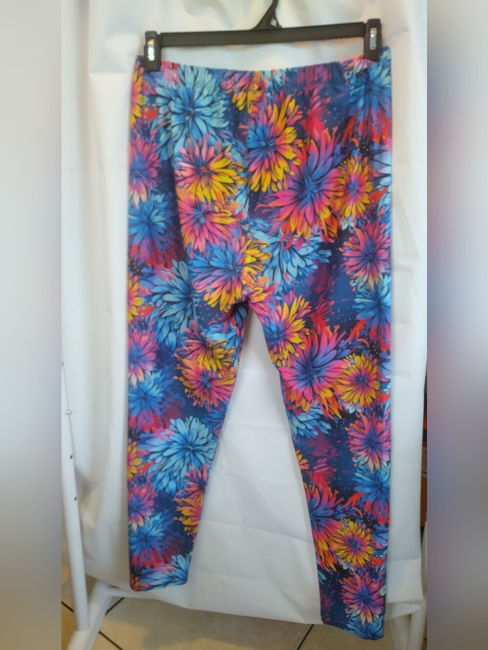 Floral Stretch Leggings - Multicolor 10-12